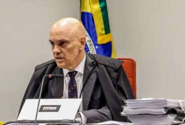 Brasília (DF) 18/06/2024 – Ministro do STF, Alexandre de Moares durante julgamento na primeira turma do STF contra os irmãos Brazão. Foto: Valter Campanato/Agência Brasil