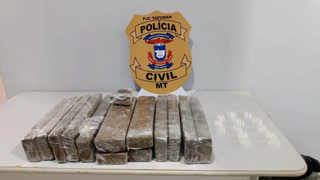 Polícia Civil apreende 13 tabletes de maconha em Tapurah_66648ee2025a1.jpeg