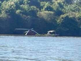 Helicóptero dos Bombeiros faz pouso de emergência entre Mato Grosso e Goiás; piloto fica ferido