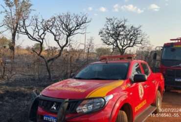 Mais de mil bombeiros combatem 49 incêndios florestais em Mato Grosso, na data de hoje (12)