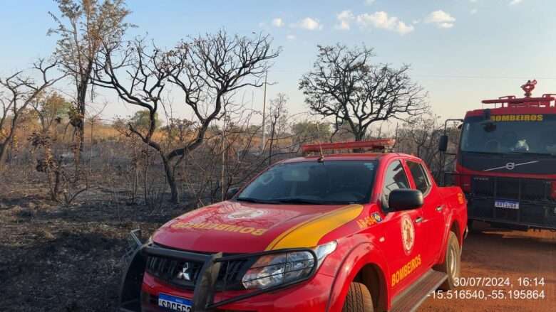 Mais de mil bombeiros combatem 49 incêndios florestais em Mato Grosso, na data de hoje (12)