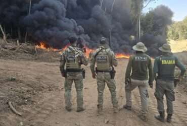 Operação conjunta desmantela garimpo ilegal na Terra Indígena Sararé em Mato Grosso