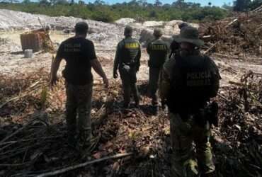 Polícia Federal e Ibama combatem garimpo ilegal no Parque Nacional do Juruena