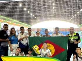 Equipe escolar de Juína é campeã no futsal  - Foto por: Divulgação