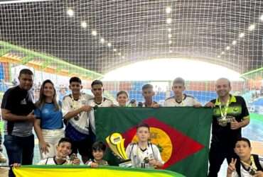 Equipe escolar de Juína é campeã no futsal  - Foto por: Divulgação
