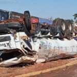 Motorista fica ferido após tombar caminhão-tanque em Rondonópolis