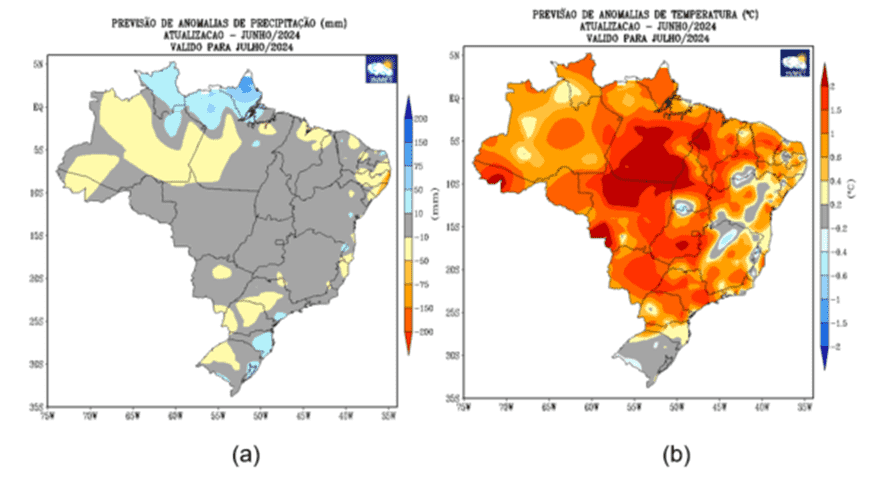 Como será o clima no Brasil em julho?