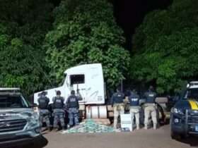 Polícia Militar e PRF apreendem 50 kg de pasta base e prendem três suspeitos em Canarana (MT)
