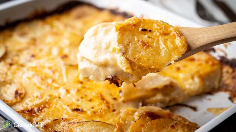 Receita de batata gratinada com molho branco