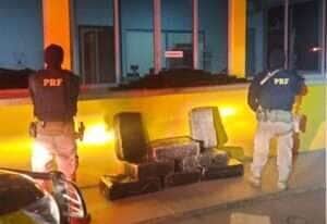 Quase 300 kg de maconha são apreendidos pela PRF na BR-163 em Sorriso