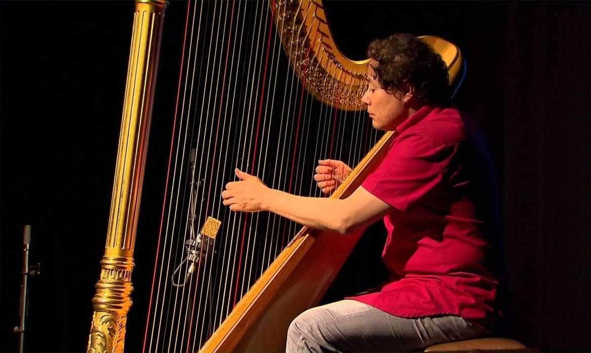 Harpista Baltazar Juarez participa do 19º RioHarpFestival. Crédito: RioHarpFestival/Divulgação