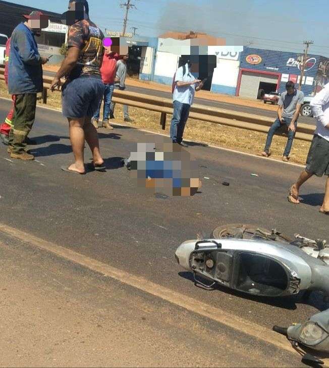 Acidente envolvendo motocicleta deixa mulher morta na BR-364, em Rondonópolis