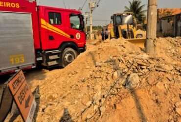 Trabalhador morre soterrado em obra hidrossanitária no bairro Osmar Cabral, em Cuiabá