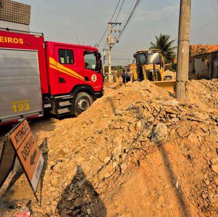 Trabalhador morre soterrado em obra hidrossanitária no bairro Osmar Cabral, em Cuiabá