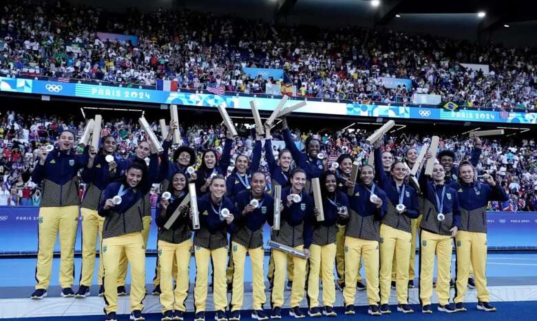 Seleção brasileira feminina de futebol conquista prata após ser superada por 1 a 0 pelos Estados Unidos na Olimpíada de Paris - em 10/08/2024 Por: Alexandre Loureiro/COB/Direitos Reservados