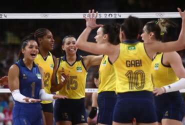 2024. 08. 01 - Jogos Olímpicos Paris 2024 - Vôlei feminino - Brasil enfrenta o Japão na segunda rodada da fase de grupos. - Foto: Luiza Moraes/COB