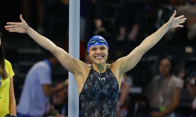 Paris-França 31/08/2024 Carol Santiago é ouro nos 100m costas e faz história para o Brasil. Nadadora pernambucana chega a seis medalhas paralímpicas e iguala Ádria Santos como mulher brasileira com mais ouros na história dos Jogos. Foto Silvio Avila/CPB Por: Foto Silvio Avila/CPB