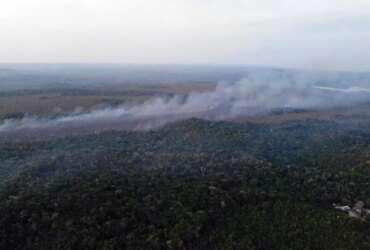 Fotos aéreas , incêndio Alter do Chão Por: Divulgação Brigada de Alter do Chão (PA)