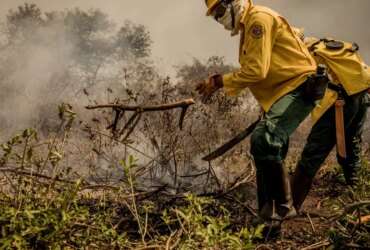 Ministro de Estado do Meio Ambiente, Sr. Ricardo de Aquino Salles faz verificação das atividades de combate ao incêndio no Pantanal Por: Christiano Antonucci /Secom - MT