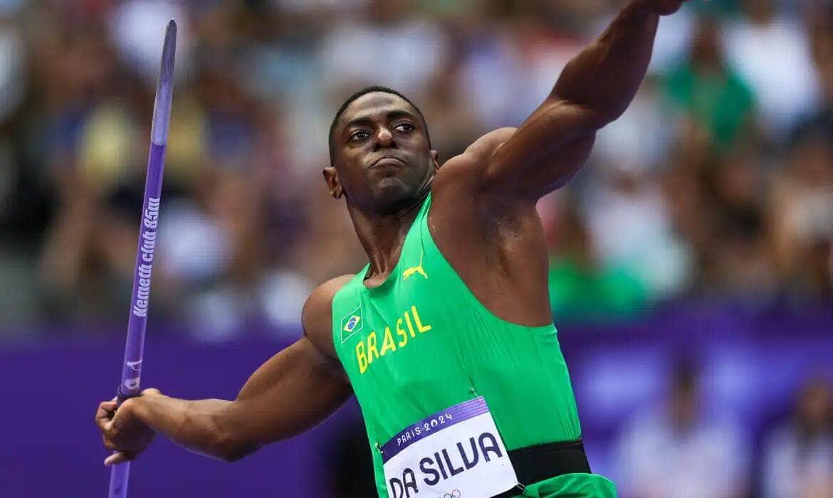 Luiz Maurício da Silva avança à final do lançamento de dardo em Paris ao cravar 95,01 metros (quebrou recorde sul-americano) em Paris - em 06/08/2024 Por: Wagner Carmo/CBAt/Direitos Reservados