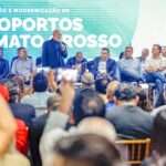 31. 07. 2024 - Presidente da República, Luiz Inácio Lula da Silva, durante cerimônia de entrega das obras de ampliação e modernização dos Aeroportos de Cuiabá, Sinop, Rondonópolis e Alta Floresta, no Aeroporto Internacional de Cuiabá. Várzea Grande - MT.   Foto: Ricardo Stuckert / PR