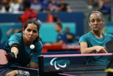 Cátia Oliveira e Joyce Oliveira avançam à semifinal e já garantem medalha nas duplas do tênis de mesa na Paralimpíada de Paris, em 29/08/2024 Por: Silvio Avila/CPB/Direitos Reservados