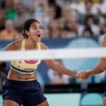 ana patrícia e duda, vôlei de praia, jogos de paris Por: Alexandre Loureiro/COB/Direitos Reservados