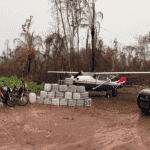 Aeronave com 600 kg de cocaína é abatida em Mato Grosso