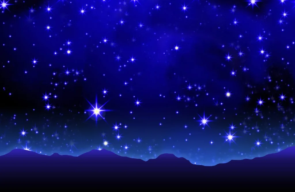 Céu azul estrelado - Imagem Canva