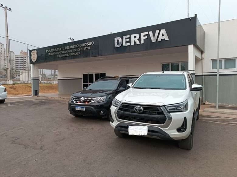 Hilux furtada é recuperada em Mato Grosso em ação rápida da Polícia Civil