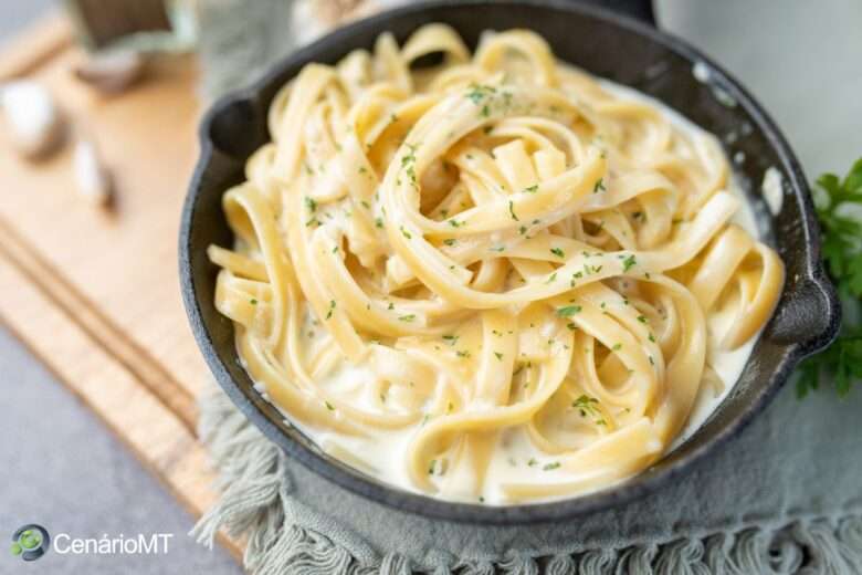 Receita de macarrão cremoso