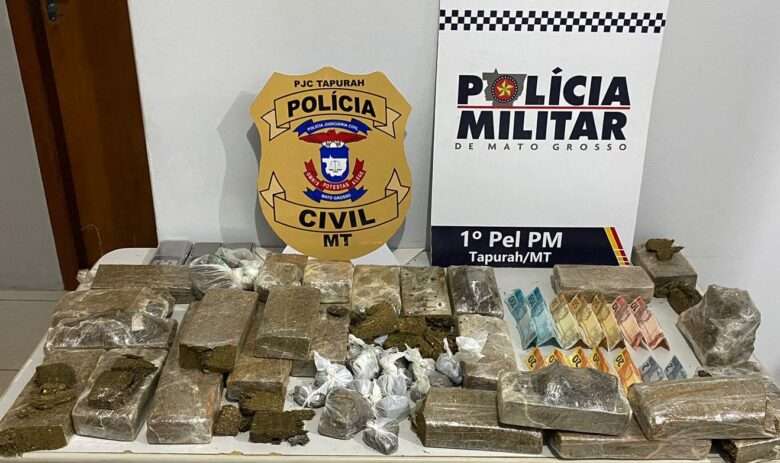 Polícia Militar de Tapurah desarticula ponto de tráfico de drogas no bairro Cristo Rei