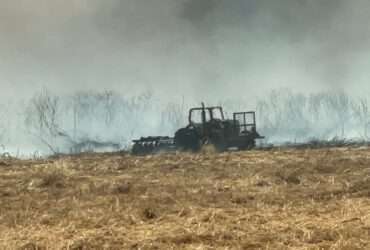 Incêndio florestal mobiliza Corpo de Bombeiros em Lucas do Rio Verde