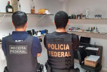 Polícia Federal e Receita Federal realizam Operação Fumaça em Cáceres para combater o comércio ilegal de cigarros eletrônicos