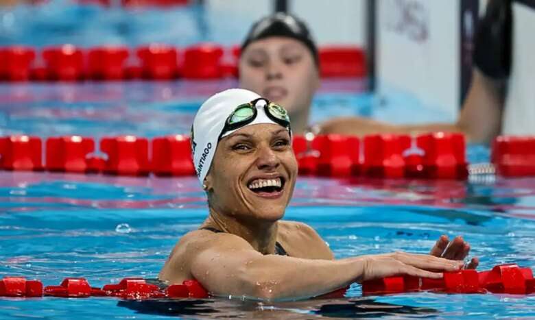 Carol Santiago - ouro nos 50 metros livre S13 - segundo ouro em Paris - pernambucana se torna atleta mulher com mais ouros (cinco) em Paralimpíadas - em 02/09/2024 Por: Ale Cabral / CPB/ Direitos Reservados