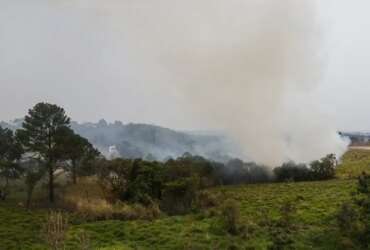 São Paulo (SP) 24/08/2024 - Foco de incêndio próximo a rodovia presidente Castelo Branco, o governo de São Paulo cria gabinete de crise para combate a incêndios Estradas são interditadas e 30 municípios estão em alerta máximo Foto: Paulo Pinto/Agência Brasil