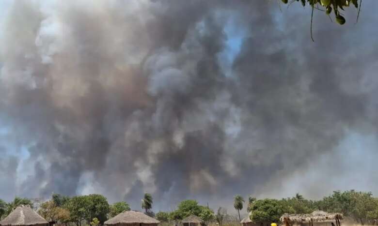 Povos indígenas de Mato Grosso sofrem com os incêndios florestais. Por: Erlie Runhamre Xavante