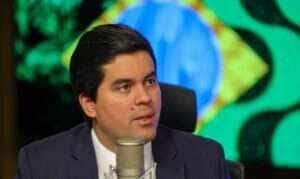 Brasília (DF) 11/09/2024 O ministro do Esporte, André Fufuca, participa do programa Bom Dia, Ministro Foto: Fabio Rodrigues-Pozzebom/ Agência Brasil