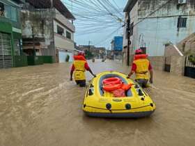 Brasília (DF) 16/02/2024 - Durante períodos de chuva, os moradores da Bacia do Rio Tejipió sofrem com alagamentos e enchentes - Foto: Prefeitura Recife