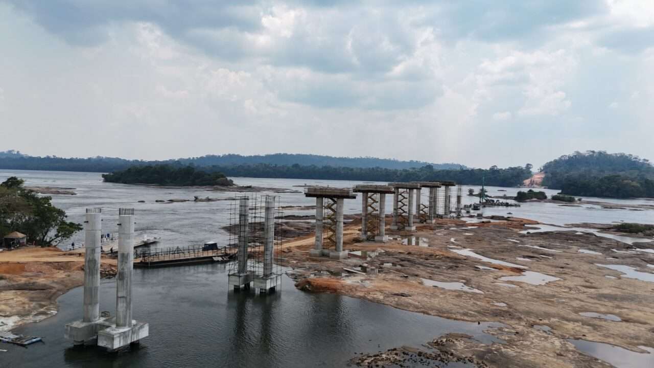 Ponte sobre o Rio Juruena - Foto por: Fiscalização/Sinfra-MT