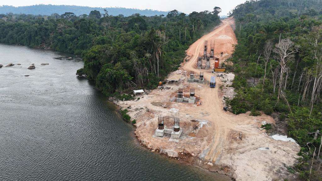 Ponte sobre o Rio Juruena - Foto por: Fiscalização/Sinfra-MT