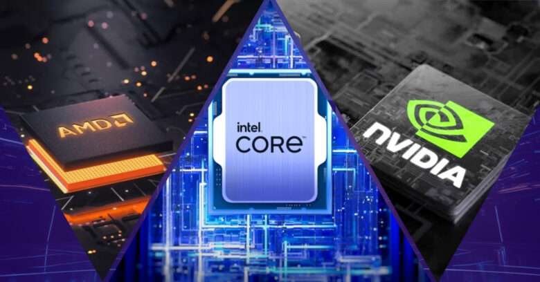 AMD, Intel e Nvidia em sucessão