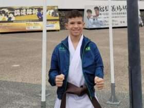 Aos 11 anos, atleta de Mato Grosso bolsista do programa Olimpus compete em Mundial de Karatê no Japão