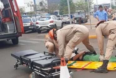 Bombeiros atendem mulher vítima de acidente de trânsito no interior de Mato Grosso