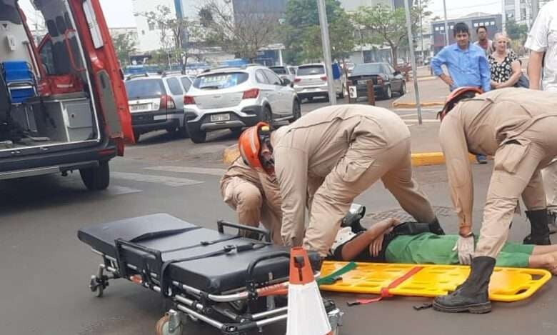 Bombeiros atendem mulher vítima de acidente de trânsito no interior de Mato Grosso