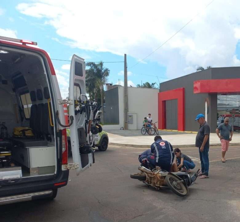 Bombeiros atendem vítima após acidente de trânsito em cidade de Mato Grosso