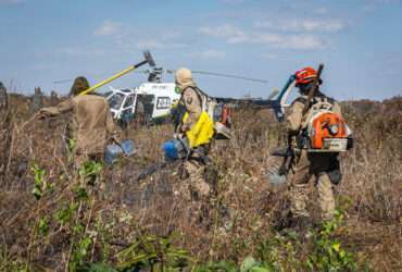 Corpo de Bombeiros combate 21 incêndios florestais em Mato Grosso nesta quinta-feira (10)