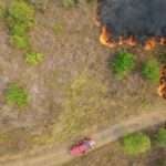 Drones auxiliam bombeiros de Santa Catarina no combate a incêndios no Pantanal de Mato Grosso