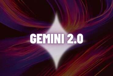 Gemini 2.0 em frente a fundo de ondas