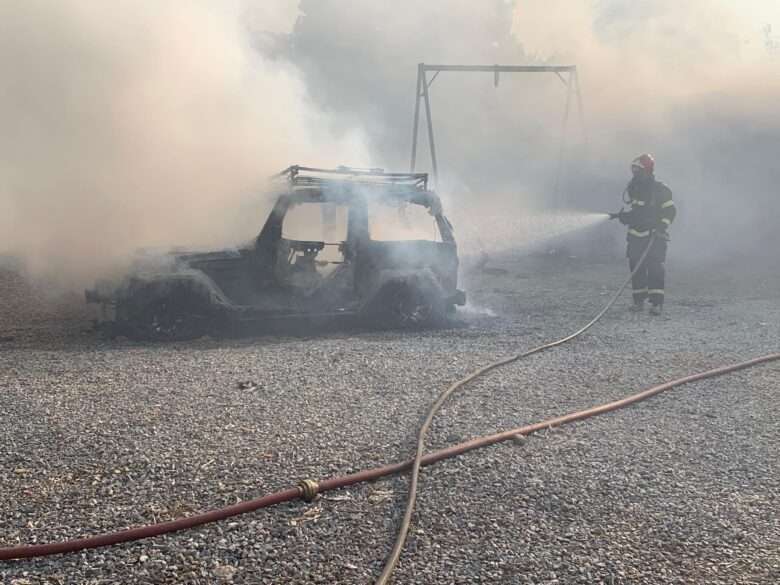 Incêndio em mecânica mobiliza Corpo de Bombeiros em cidade de Mato Grosso